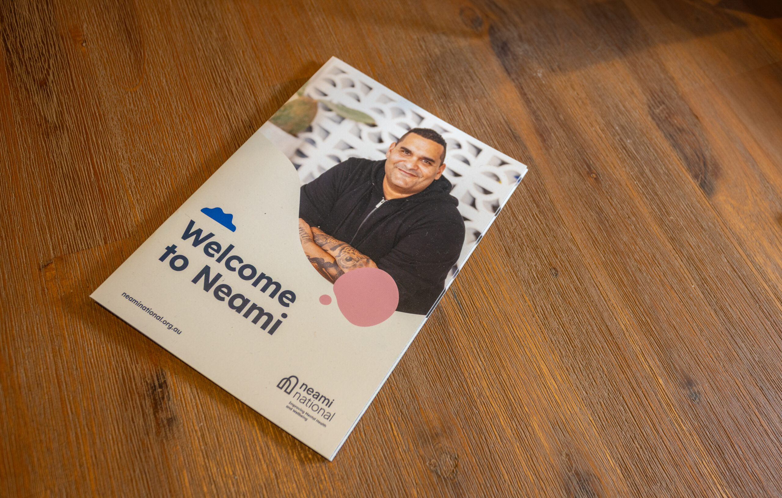 A copy of Neami National's Welcome to Neami booklet