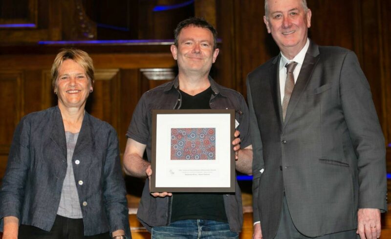 Wadamba Wilam staff members collecting an award