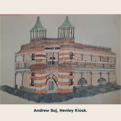 Andrew Saj, Henley Kiosk, Mixed Media.