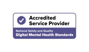 NSQDMH Standards Accreditation badge July 2024