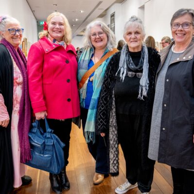 Pictured left to right: Cecelia, Emma, Jo Ahrens - Art Facilitator (Associate), Jan and Audrey.