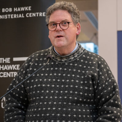 Professor Nicholas Procter speaking at launch.