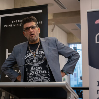 Nathan Chetcuti speaking at launch