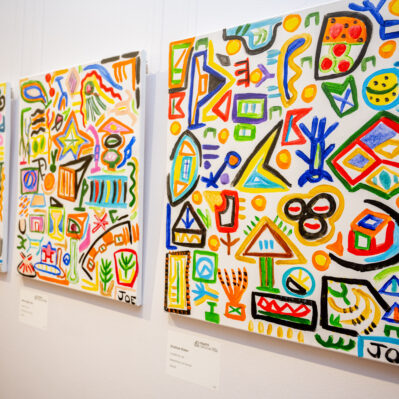 Artworks by Joe, 'Team Guide', 'More Information', 'When Night Falls', and 'Shallow Water'